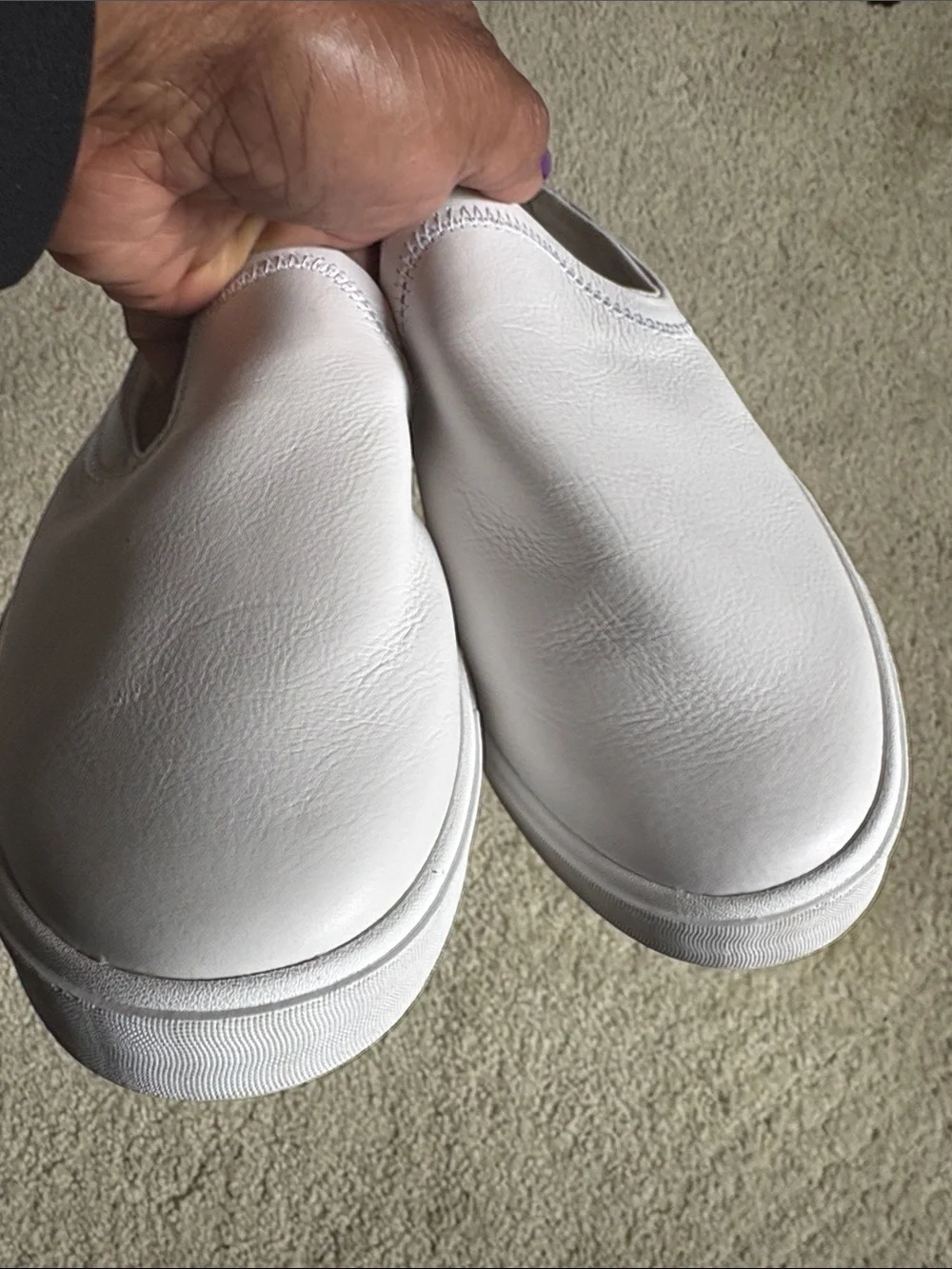 Reef White Slip-On Sneakers